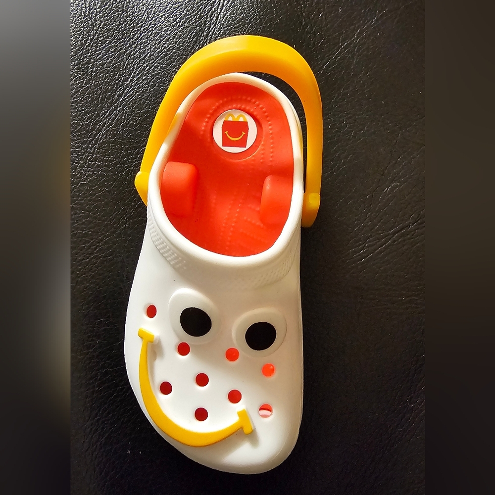 McDonald's Happy Meal 2024 White & Yellow Croc Toy NWOT